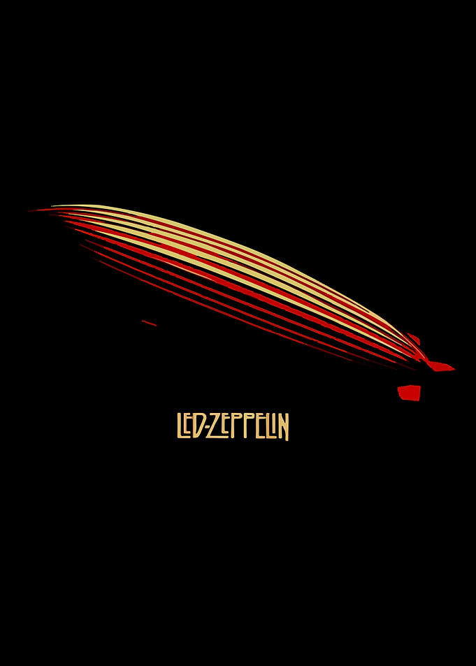 Led Zeppelin Airship Minimalist Art