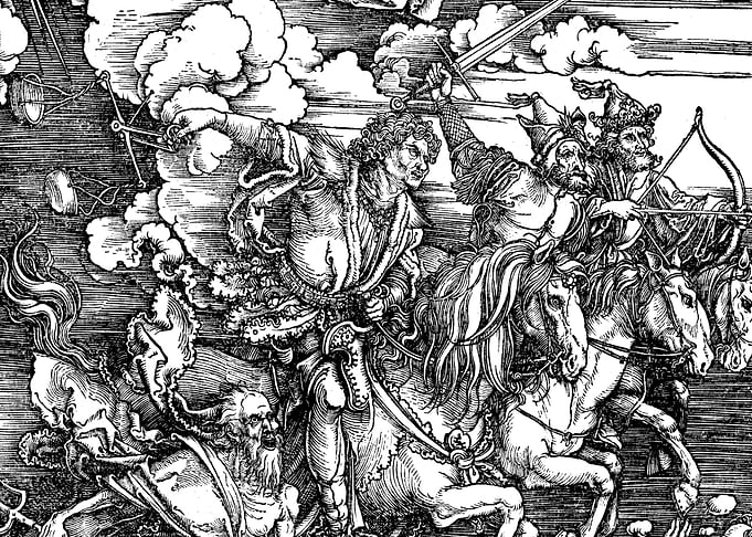 Four Horsemen of the Apocalypse Albrecht Durer Engraving