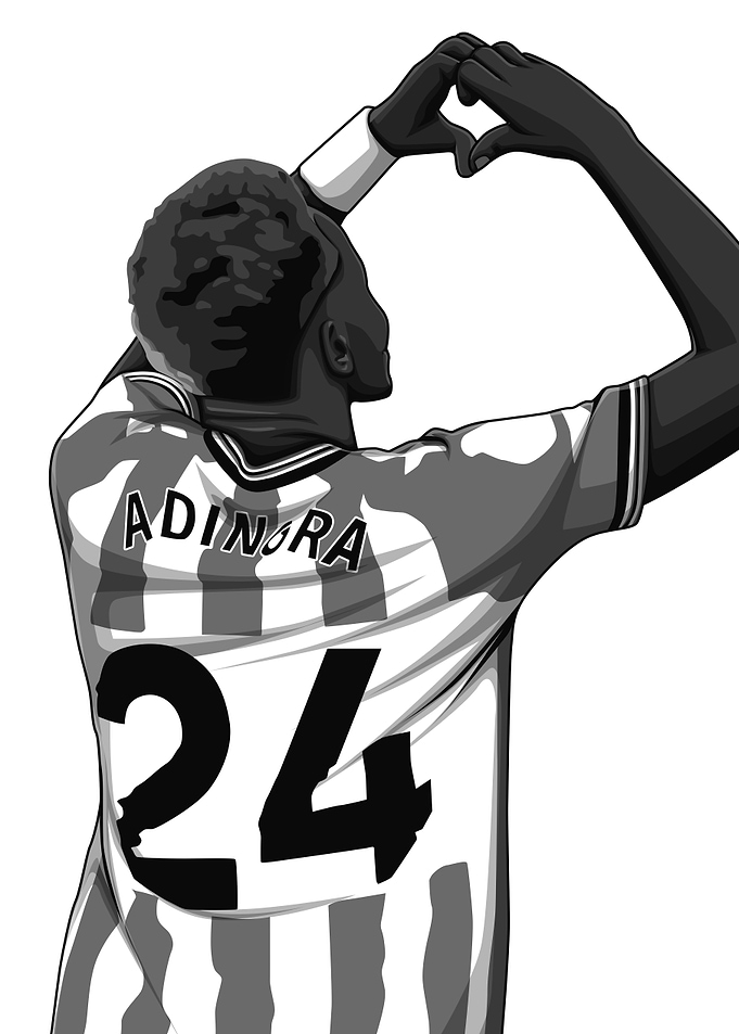 Simon Adingra Black and White Version