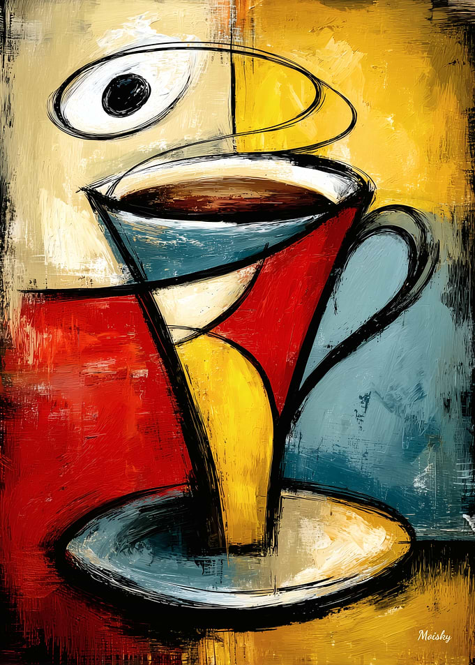Silent Brew — Contemporary Abstract Expressionism