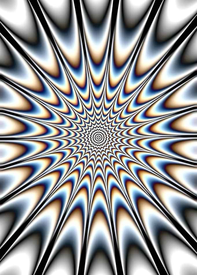Hypnotic Optical Illusion Starburst