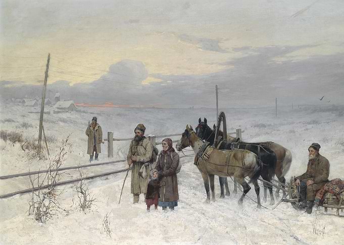 Warten auf den Zug