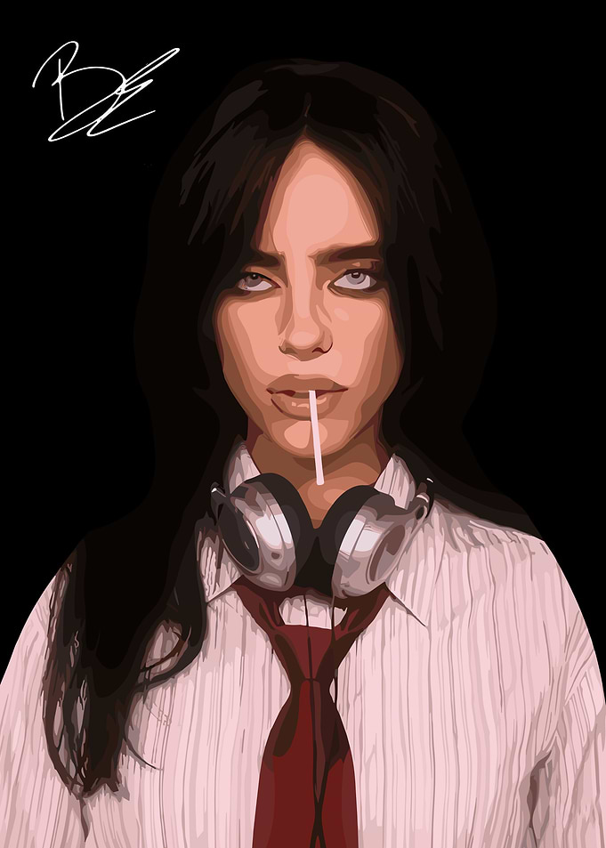 Billie Eilish Digital Portrait