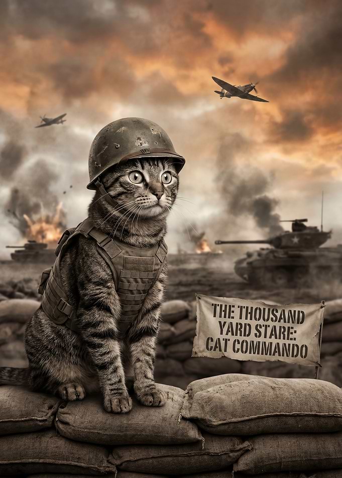 Cat Commando in War Zone