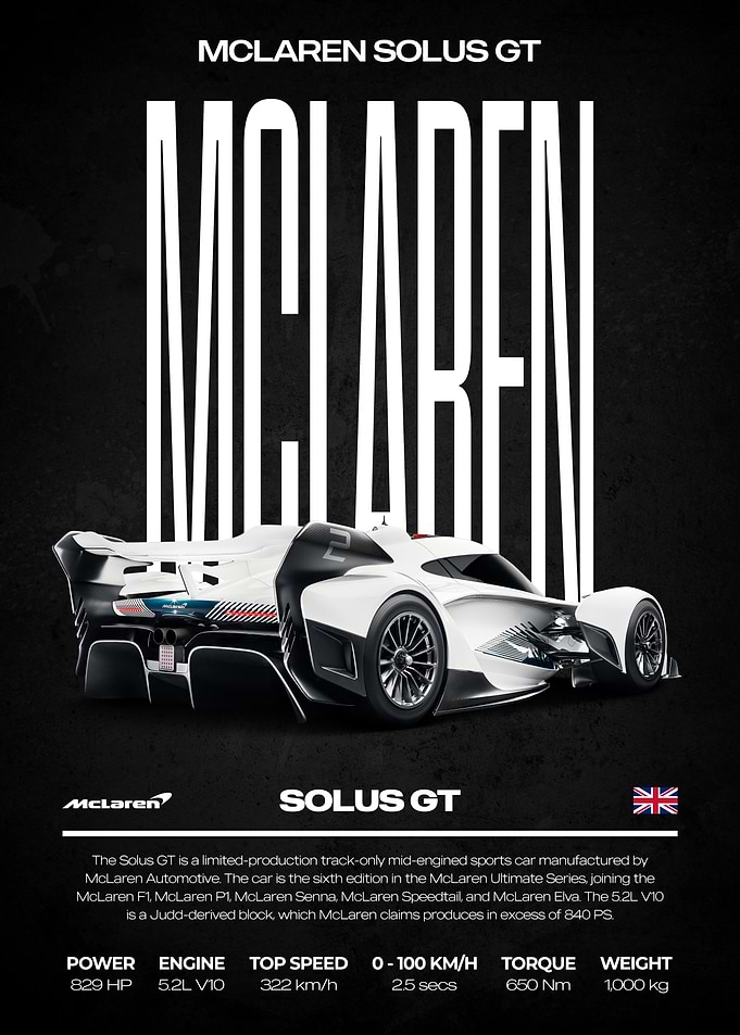 McLaren Solus GT Poster