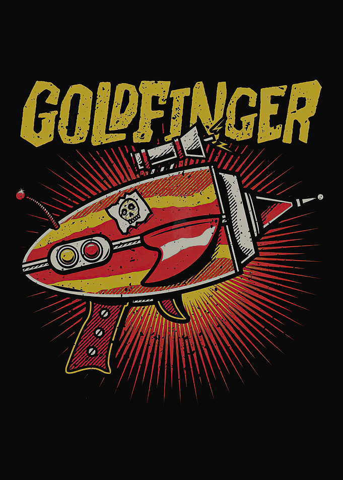 Goldfinger Ray Gun Retro Design