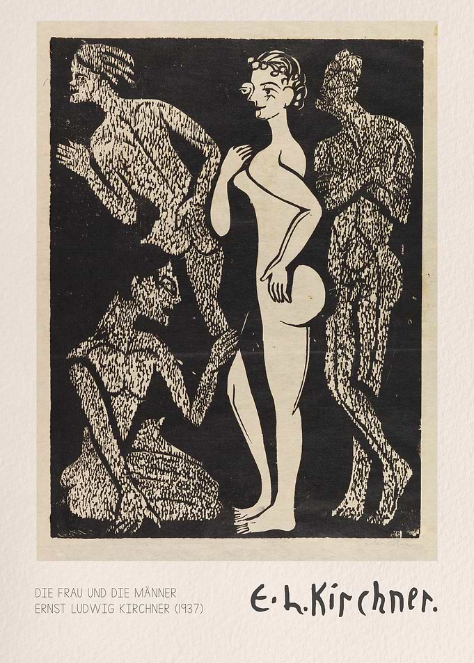 Die Frau und die Manner Art Print