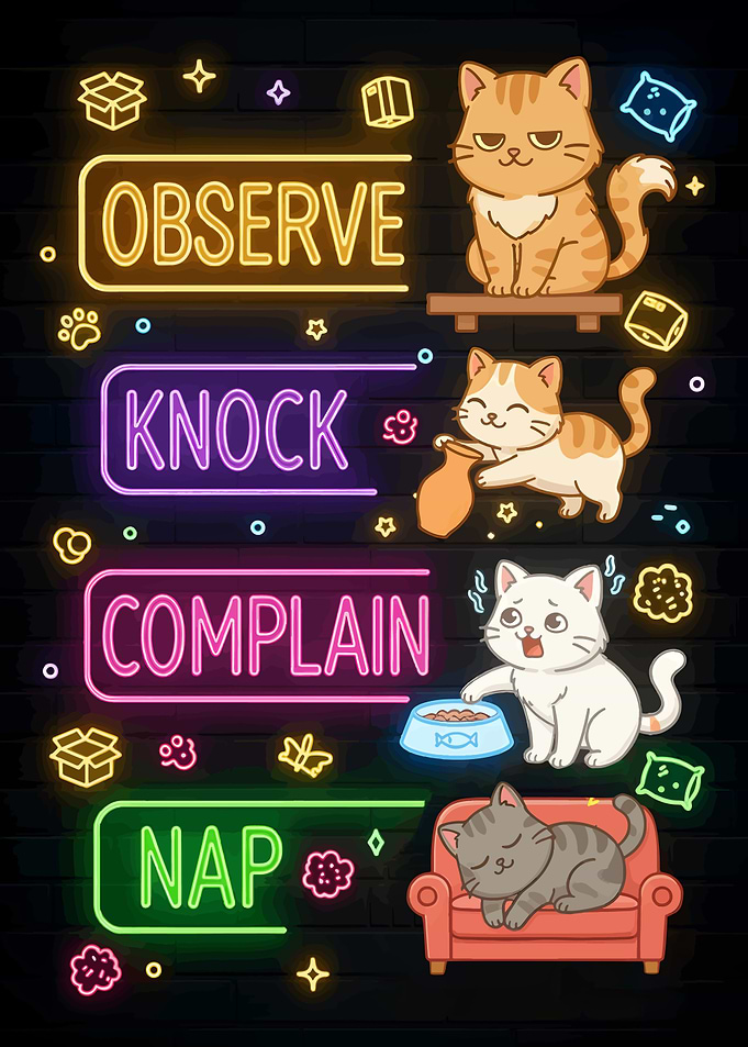 Cat Life Neon Sign