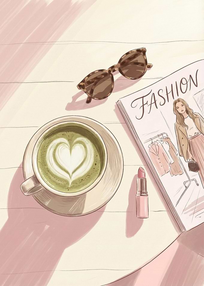 Fashion Magazine Hot Girl Matcha
