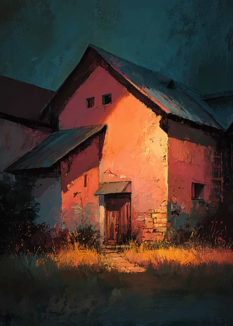 Rustic Building Painting