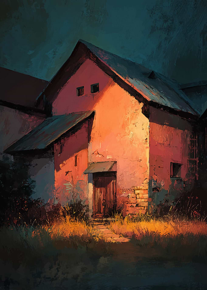 Rustic Building Painting