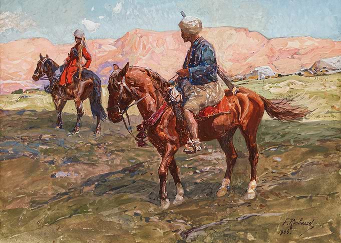 Kaukasische Reiter 1906