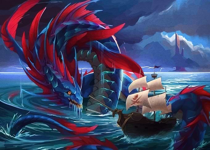 Sea Serpent vs Pirate Ship