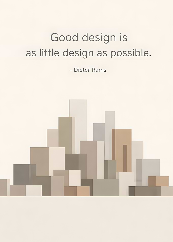Minimalist Design Quote by Dieter Rams