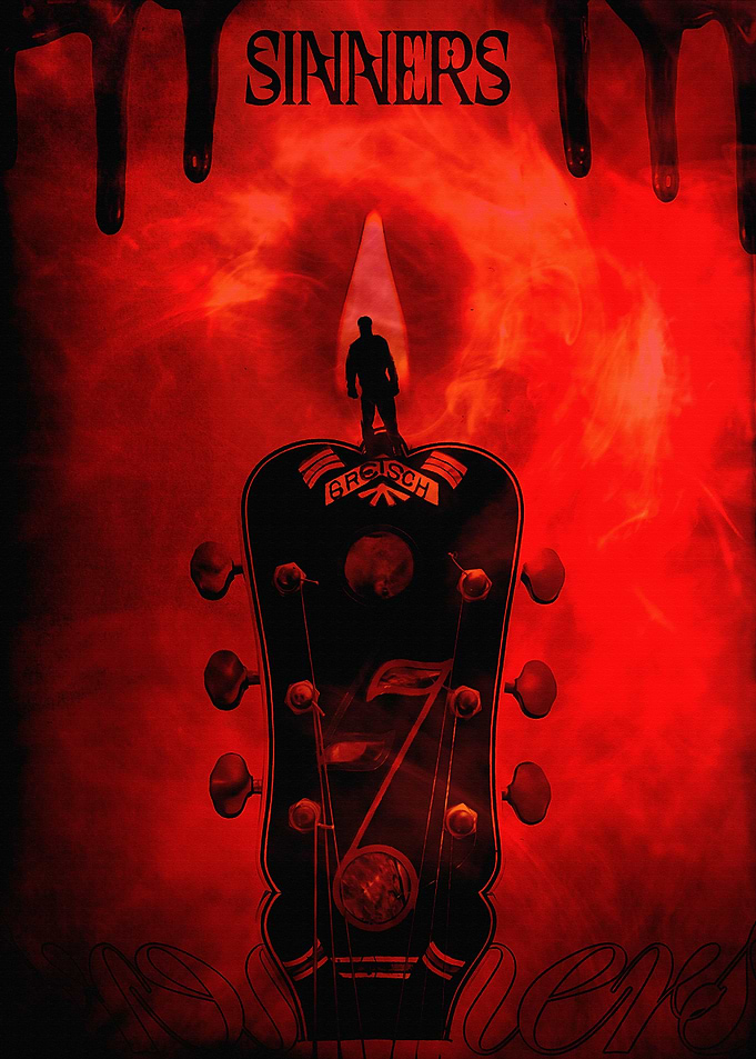 Sinners Guitar Headstock