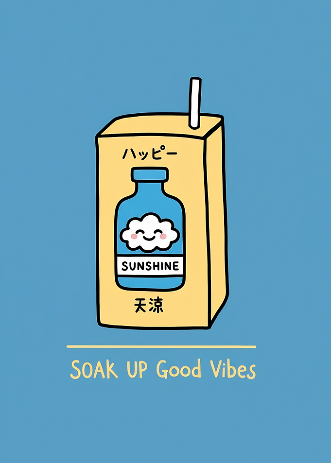 Sunshine Juice Box Good Vibes