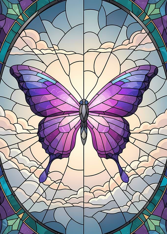 Stained Glass Butterfly