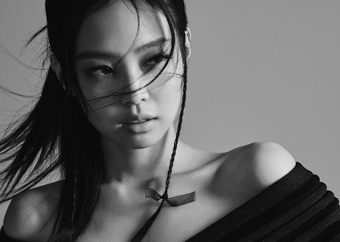 Black and White Portrait of Jennie