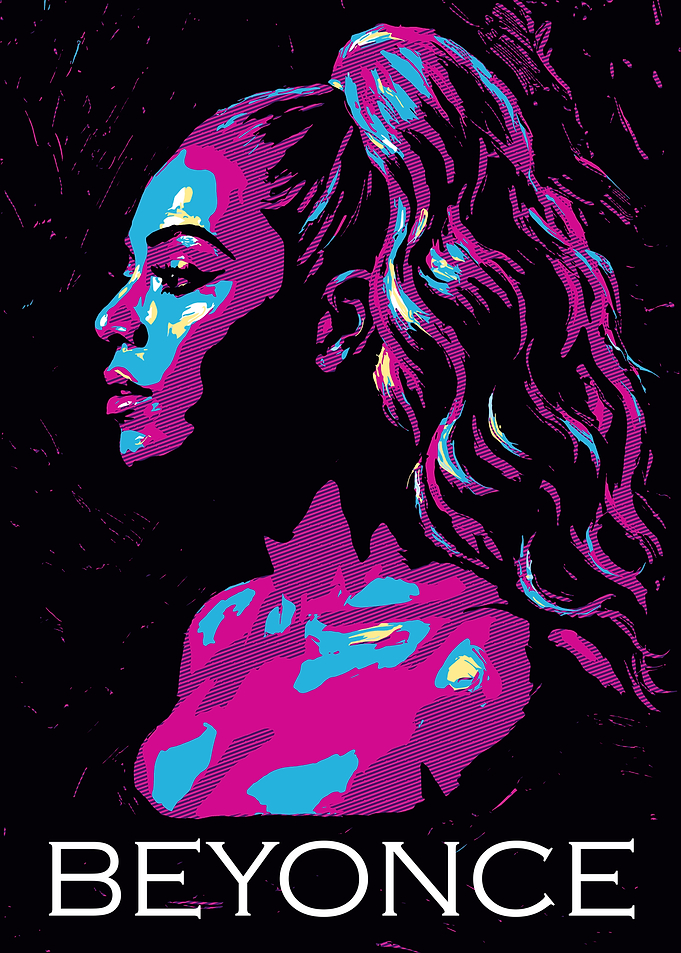 Beyonce Pop Art Portrait