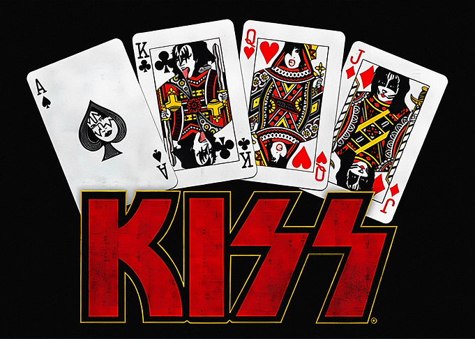 KISS Band Playing Card Design