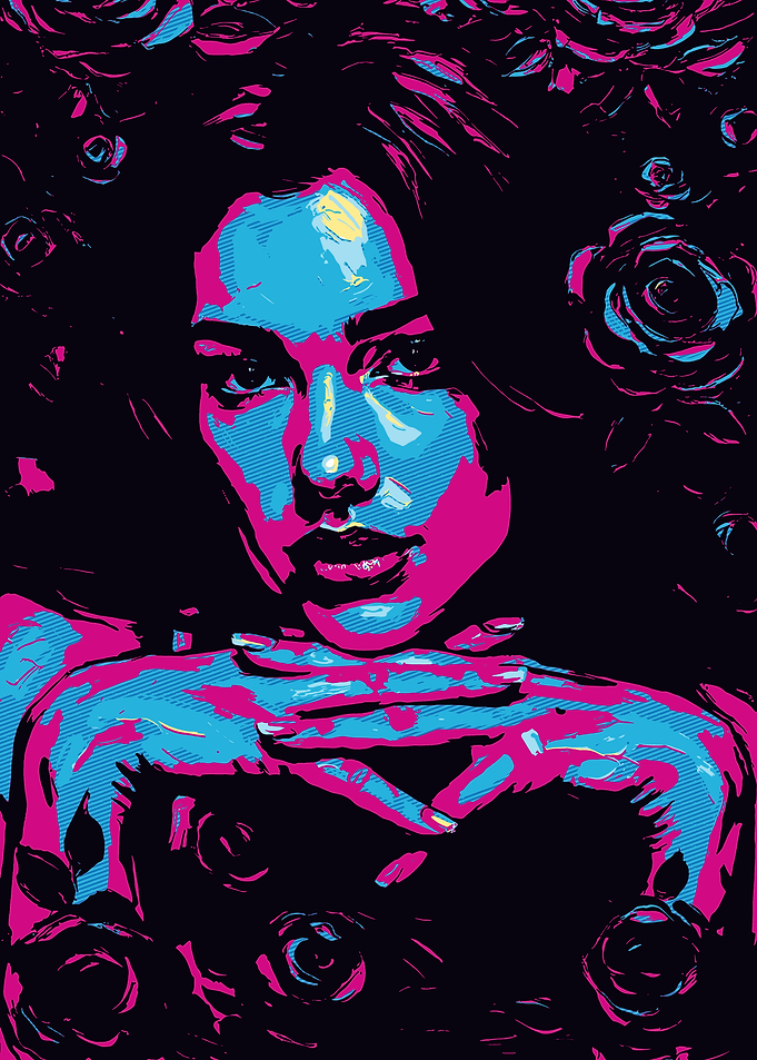 Dua Lipa Pop Art Portrait