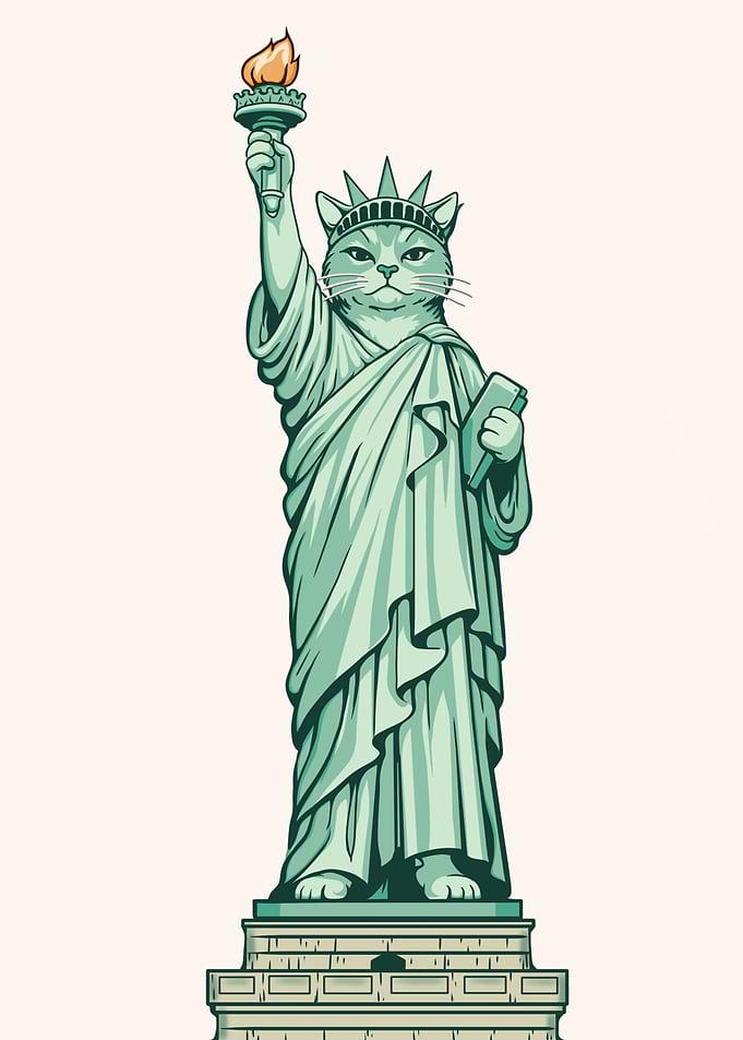 Statue of Liberty Cat