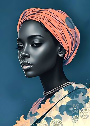 Elegant African Woman Portrait