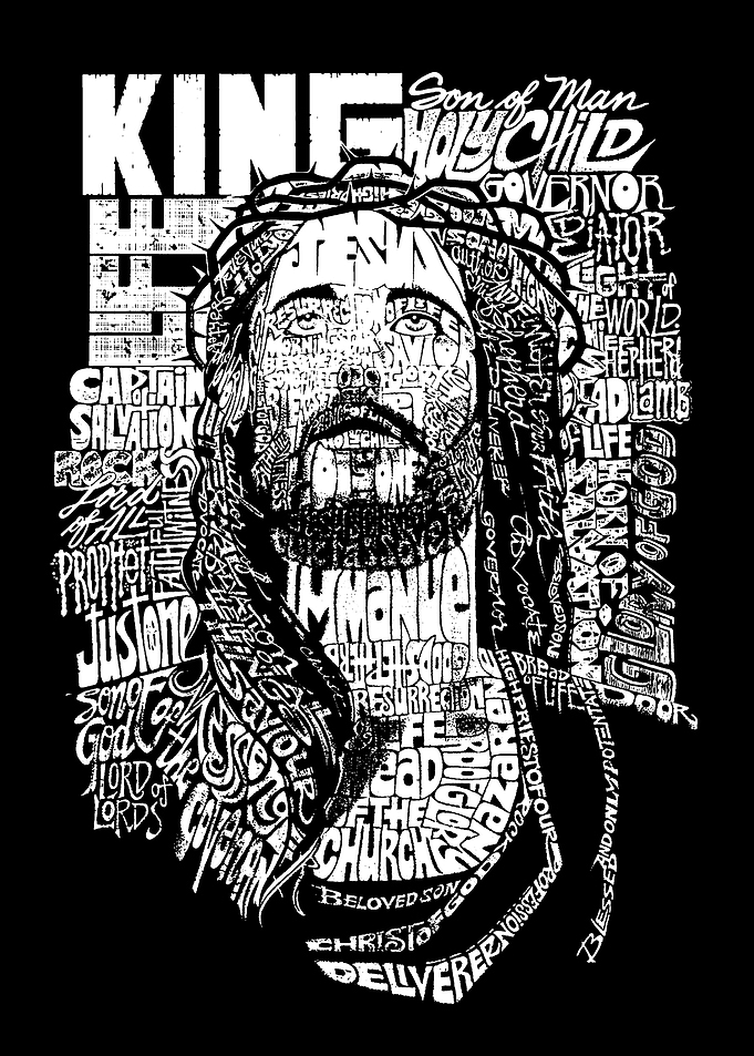 Jesus Christ Typography Art