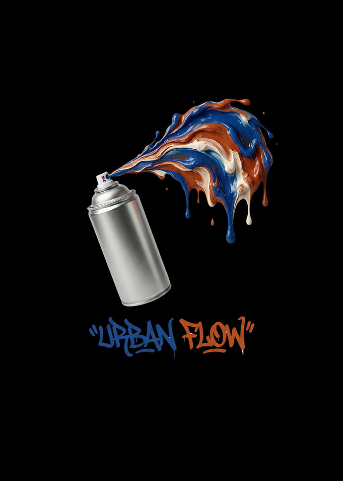 Urban Flow Spray Paint Art