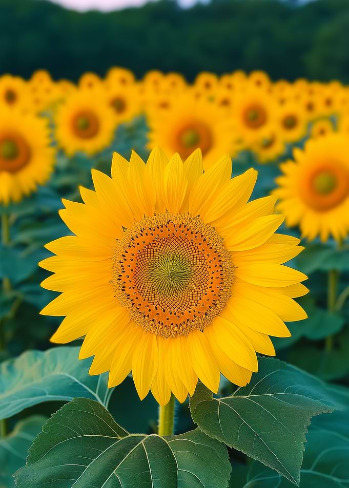 Sunflower Field in Full Bloom