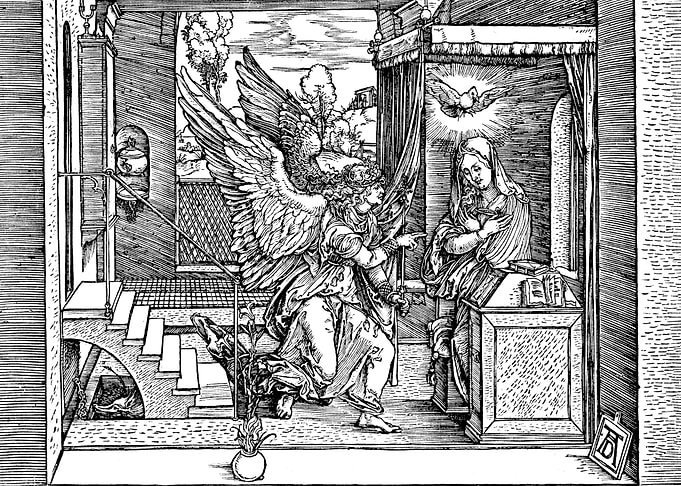 Annunciation Albrecht Dürer Engraving