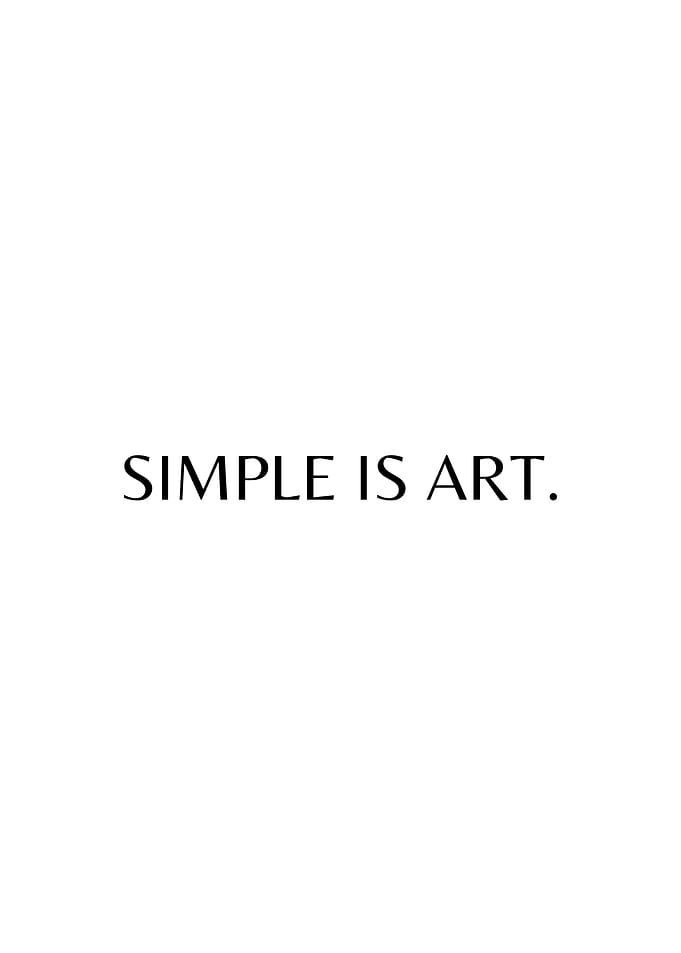 Simple is Art.