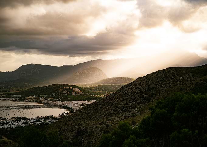 Coastal Town Landscape at Cala Formentor