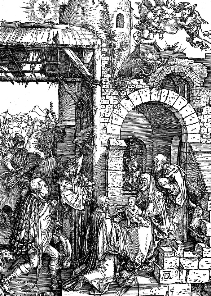 Adoration of the Magi Albrecht Durer Engraving