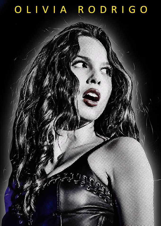 Olivia Rodrigo Pop Art Portrait