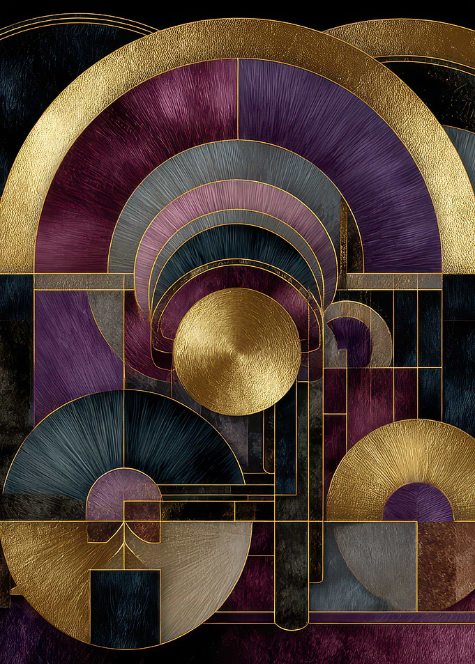 Abstract Art Deco Geometric Design
