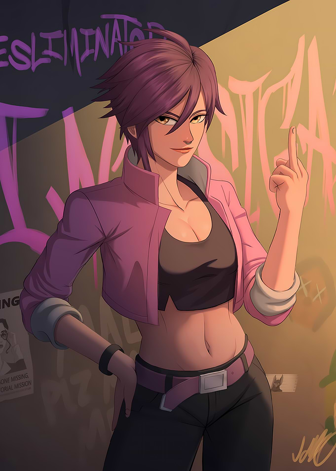Dispatch: Confident Woman with Graffiti Background