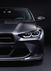 Ultimate Aggression: Matte Black Performance Coupe Studio Portrait