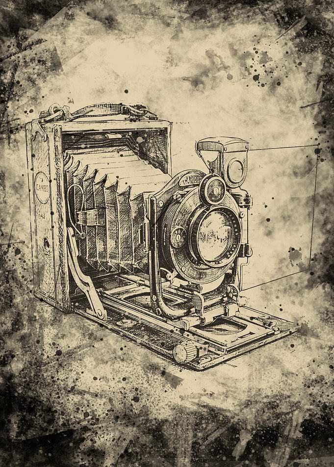 Vintage Camera Sketch