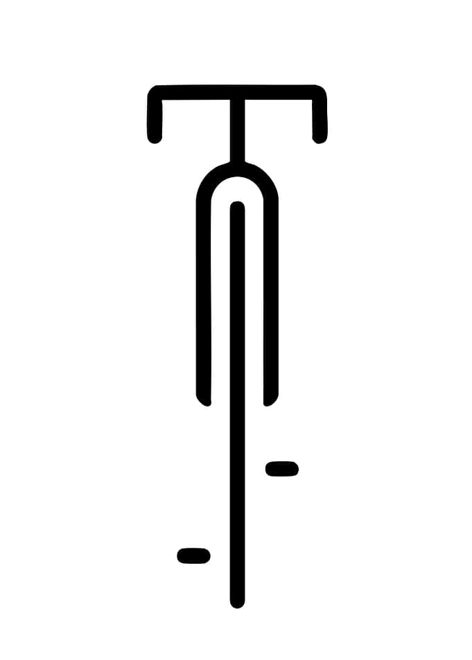 Minimalist Bicycle Icon