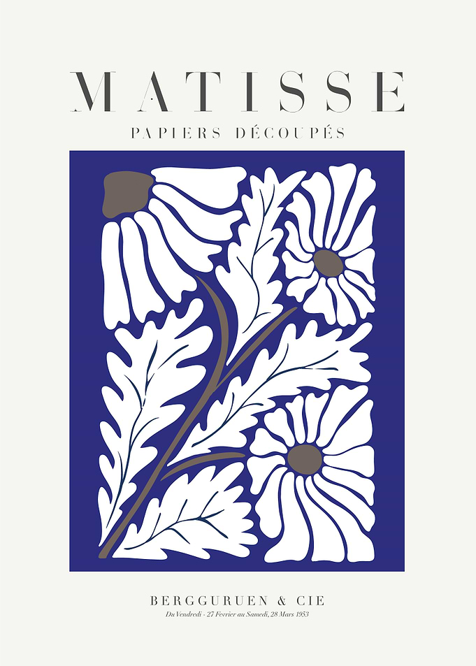 MATISSE | Trois fleurs blanches