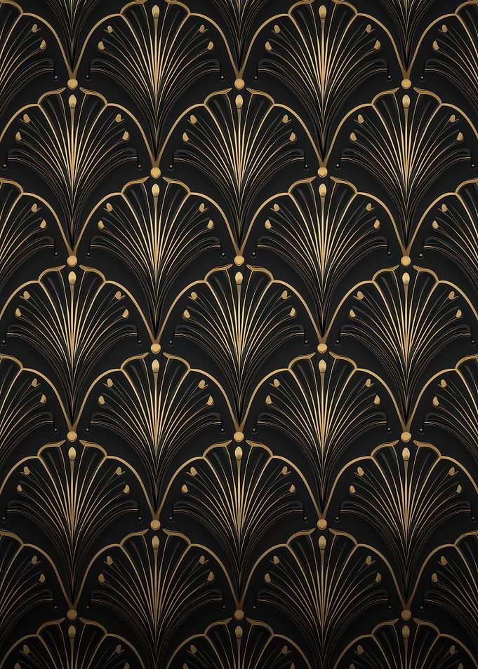 Art Deco Gold and Black Pattern