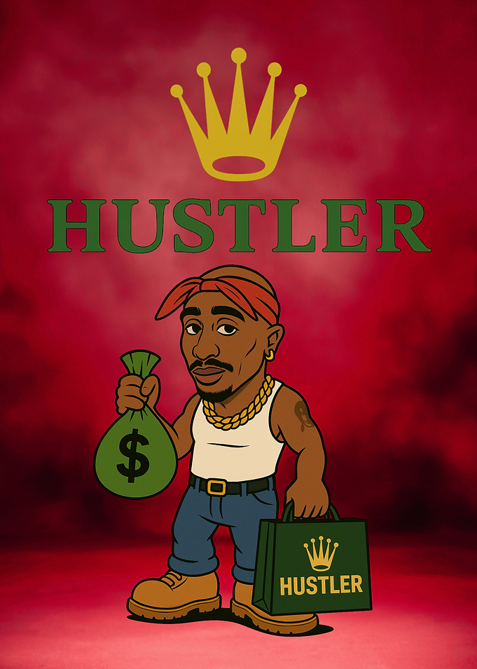 Tupac Hustler Cartoon