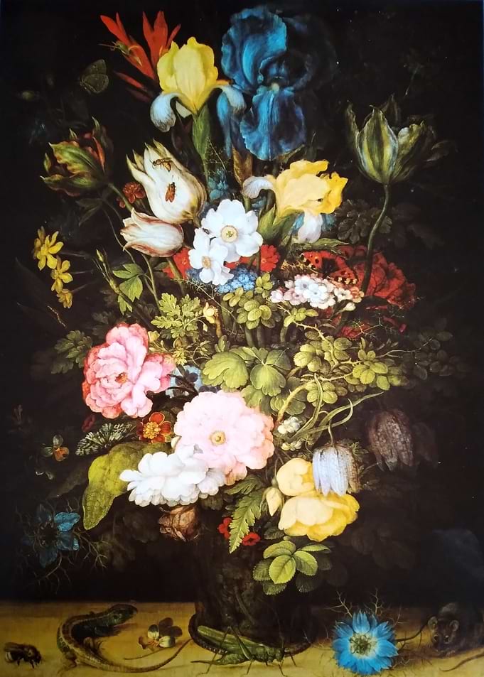 Floral Still Life with Insects