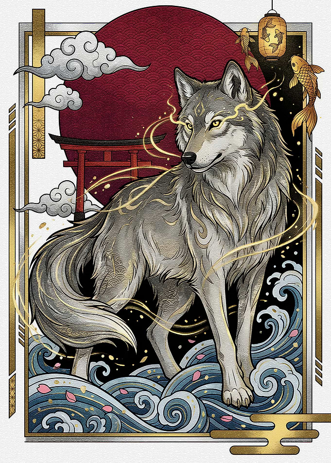 Japanese Wolf Spirit