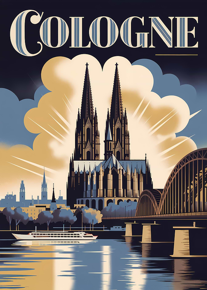 Cologne Travel Poster