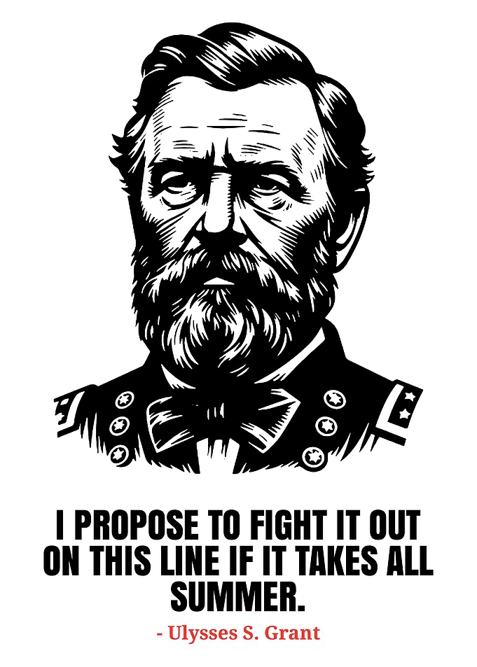 Ulysses S. Grant Quote Portrait