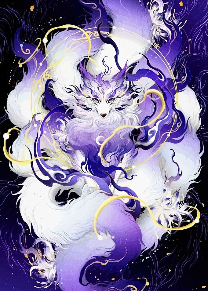 Nine-tailed Fox Digital Art