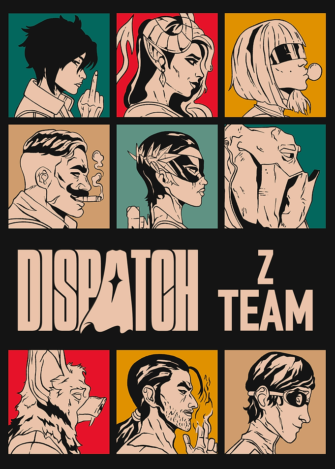 Dispatch Z Team Character Grid