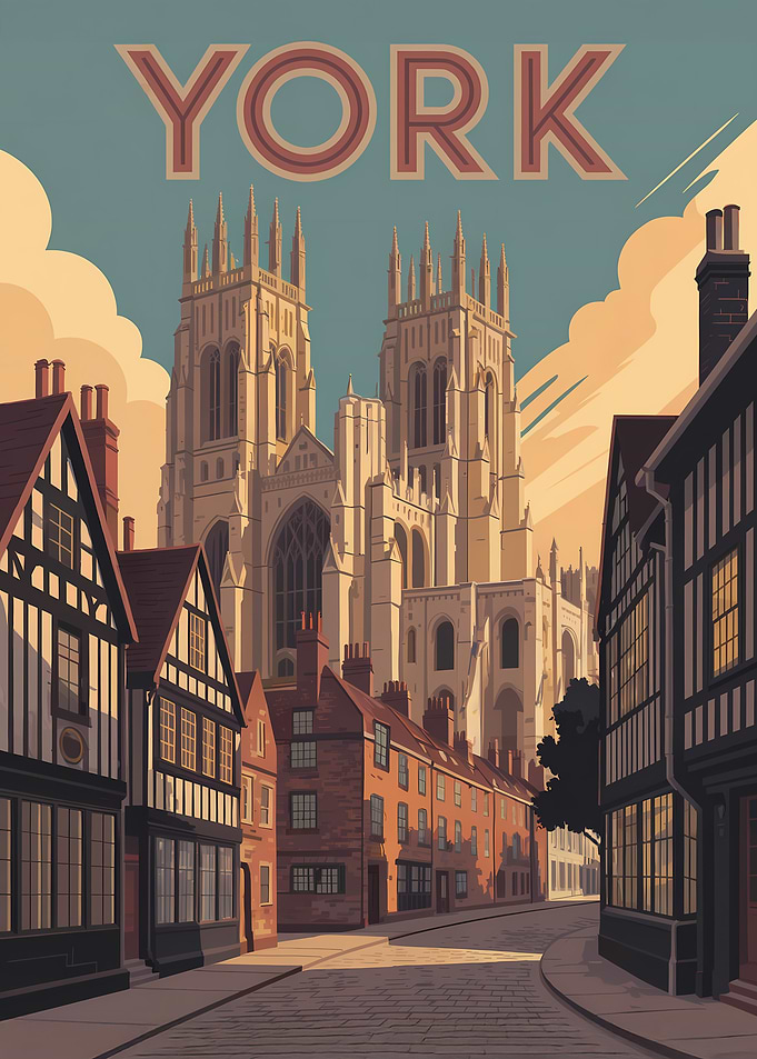 York Travel Poster
